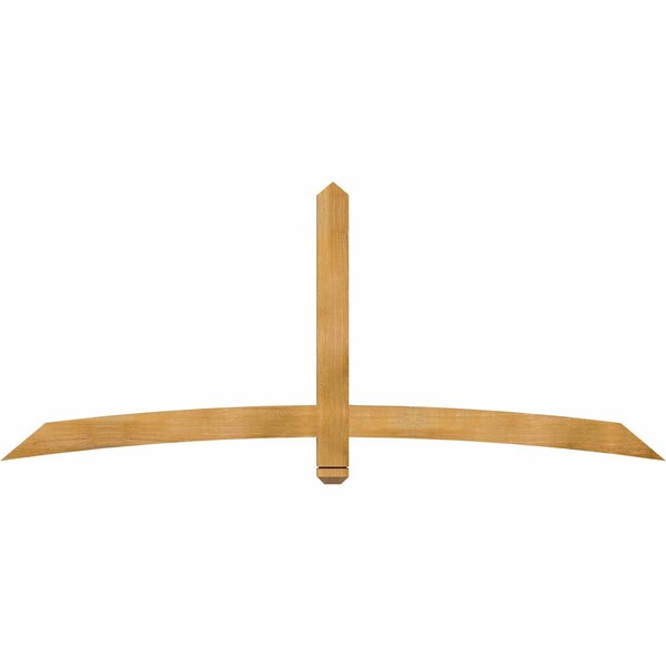 Ekena Millwork Bellingham Rough Sawn Timber Gable Bracket, Western Red Cedar, 84"W x 35"H x 2"D x 4"F, 10/12 Pitch GBW084X35X0204BEL00RWR - main